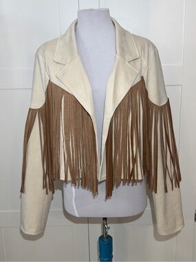 Saints & Hearts Fringed Short Jacket L